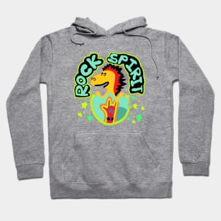 rock spirit, dinosaur Hoodie